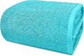 DAN RIVER Pack of 1 Bath Sheet 40x80 Inches, Jumbo Bath Sheets for Adults, Thick and Absorbent Large Towels - Aqua