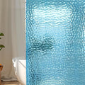 WELTRXE EVA 8G Shower Curtain Liner, 72x72 Inch 3D Clear Blue Bubble Heavy Duty Waterproof Shower Curtain Liner with Magnets Thick Plastic Shower Curtains Weighted Bathroom Shower Liner, 12 Hooks