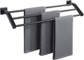 Alise Bath 3 Towel Bars,Towel Holder Towel Racks for Bathroom Wall Mount,Heavy Duty SUS304 Stainless Steel Towel Hanger Towel Rails,Matte Black,24-Inch