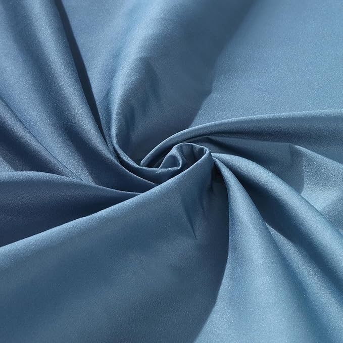 90 Inch Fabric Shower Curtain, Extra Long Blue Ombre Shower Curtains for Bathroom, 72" W x 90" H