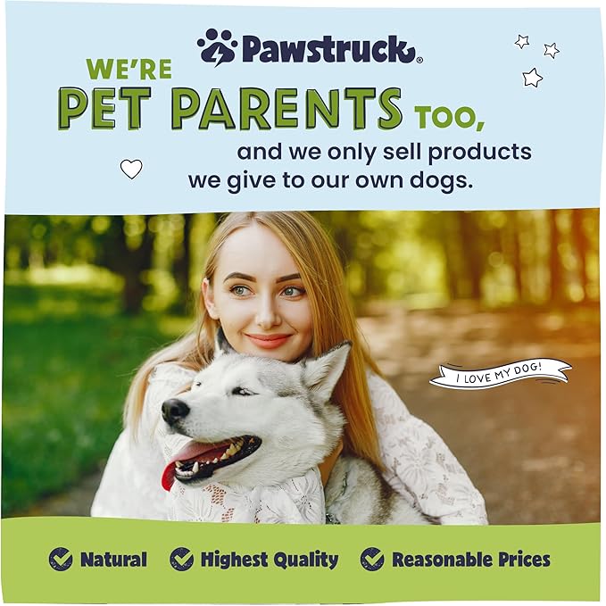 Pawstruck Natural 12" Braided Bully Sticks for Dogs – Tough, Long-Lasting, Rawhide-Free, Low-Odor, Single Ingredient Chew Treat for Aggressive Chewers – 5 Count – Packaging May Vary
