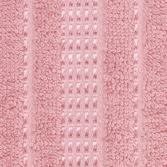 Melissa Linen, 2 Piece Bath Towel Set, Turkish Cotton Bath Towels for Bathroom, Absorbent, Quick Dry, Durable and Soft Shower Towel, 28 in x 55 in, Spa and Hotel Quality, (Pink Bath Towels)