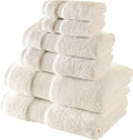 BAGNO MILANO Turkish Towels, Ultra Soft, Plush Luxury Turkih Cotton Bath Towels, Quick Dry Towel Set Made in Turkey (Cream, 6 Pcs Towel Set)