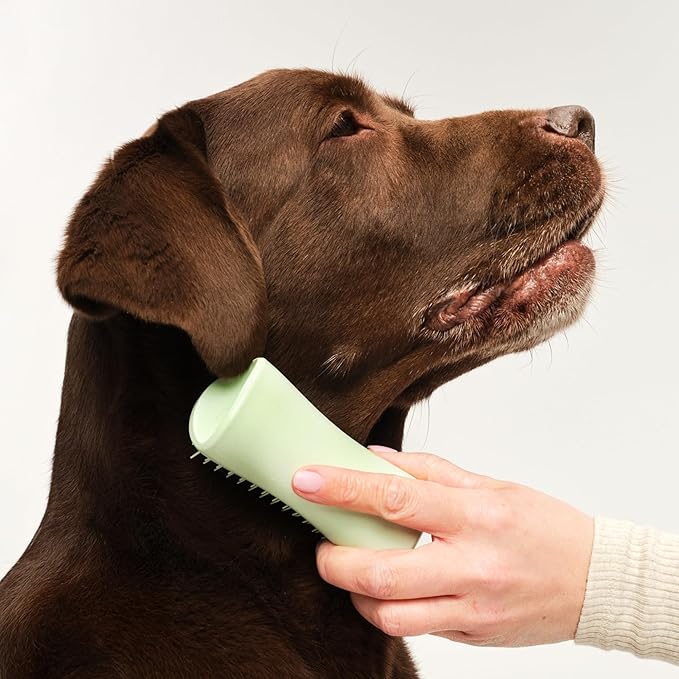 Pet Teezer Puppy Essential Dog Brush, with Extra Soft Teeth for Gentle Grooming on Wet or Dry Fur, Mint