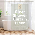 Stitch & Stone Shower Curtain Liner, Premium Medium Weight Durable Waterproof 6g PEVA for Bathroom with Weighted Magnets, Standard Size 72" x 72", Clear 1 Pack