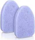 2 Pack Shower Scrubber Refill Pads Non Scratch Scouring Pads Compatible with Clorox Tub Tile Scrubber Brush, Anti Grease Technology Reusable Scrub Sponge for Cleaning Bathroom Kitchen Toilet Wall Sink