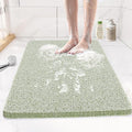 Joyhalo Shower Mats for Showers Anti Slip for Elderly, 30'' x 17'' Non Slip Bath Mat for Inside Shower, Bath Tub Mats for Bathroom Non Slip for Shower, PVC Loofah Bathroom Mats, Mint Green