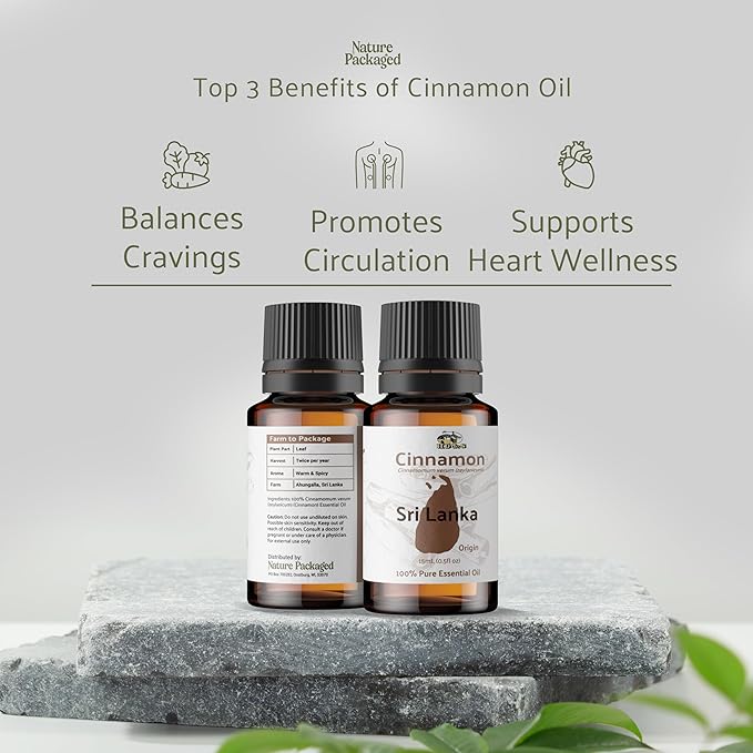 Cinnamon Essential Oil - Direct from Sri Lankan Essential Oils - 100% Pure - Natural Aceite de Canela for Aromatherapy & Wellness - Premium Grade (2lbs)