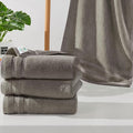 Hand Towels for Bathroom (4 Pack, 14"x30") - 100% Cotton | Thick 480GSM | Light Weight | Absorbent | Soft, Fluffy Hand towel for Showering & Guest Use, Bathroom Accessories & Home Decor, Brown