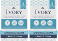 Ivory Gentle Bar Soap Original Scent 3.17 Oz., 2 Count (Pack of 2)