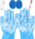 6PCS Pet Grooming Gloves |Pet Bath Brush|Pet Washing Gloves|Dog Bath Supplies|Dog Bath Brush | Dog Bath Gloves |for Bathing and Massaging Dogs and Cats