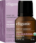 Cliganic Organic Palmarosa Essential Oil, 100% Pure Natural Undiluted (10ml), for Aromatherapy | Non-GMO Verified (Packaging May Vary)