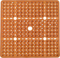 ENKOSI Large Square Shower Mat Non Slip - Bath Mats for Bathroom Non Slip for Shower - Shower Mats for Showers Anti Slip - Shower Grip Mat - Square Bath Mat - Large Shower Mat (Clear Brown 27x27)
