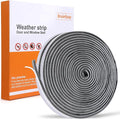 40FT Self-Adhesive Weather Stripping Seal for Door Frames and Sliding Windows, Weatherstripping for Soundproofing, Dustproof, Window Insulation for Winter, 0.35'' Wide x 0.35'' Thick, Grey