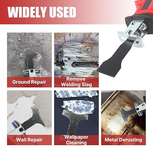 2pcs 4 inch (100mm) HCS reciprocating Saw Blade Saber Shovel Length Cleaning Tool for Removing Tile Grout Glue Gaps, etc.…