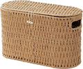 Toilet Paper Basket with Lid,Paper Rope Decor Basket for Bathroom Organizers and Storage,Holds Up to 6 Mega Rolls,Decorative Hand-Woven Bathroom Bedroom Living Room Decor