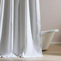 SLEEP ZONE Shower Curtain Liner, Waffle Shower Curtains for Bathroom, Heavy Duty Thick Fabric Shower Curtains - 285GSM Luxury Weighted Polyester Bath Curtain, 72" × 78" (Pure White)