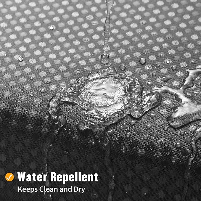 MitoVilla Black Ombre Long Shower Curtain Liner Set 72 x 80, No Hooks Needed 80 inch Long Heavyweight Waffle Fabric Shower Curtain Set with Snap-in Liner for Hotel Grade Spa-Like Bathroom Decor