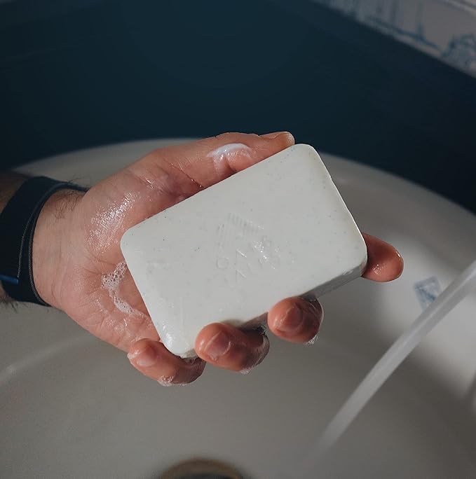 Oars + Alps Eucalyptus Superfoliant Exfoliating Bar Soap for Men, Deep Cleaning & Exfoliating Soap with Jojoba Beads, Made with Clean Ingredients, All Skin Types, Cruelty Free, 1pk, 6oz