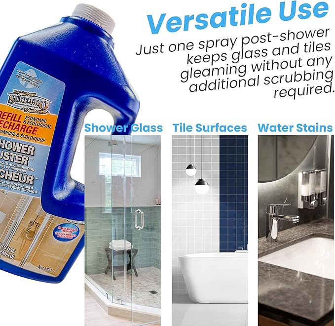 SURF PRO Shower Glass Cleaner Buster Economic Refill (1.89L)