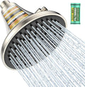 High Pressure Filtered Shower Head, One-Button Filter Replacement, Removes Chlorine & Impurities, Say Goodbye to Dry Skin & Frizzy Hair, 1-Minute Installation, Brushed Nickel