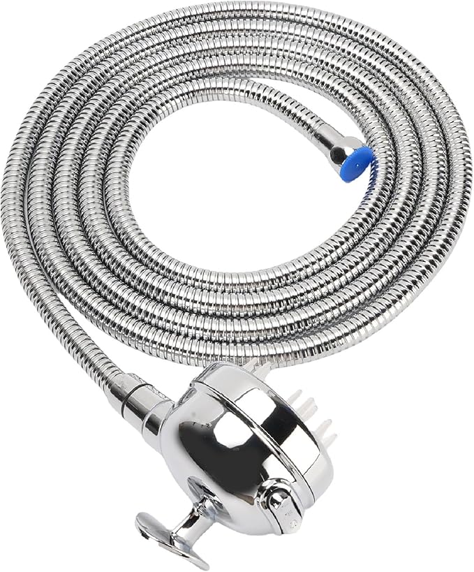 Fafeicy Dog Shower Attachment Set, ABS Pet Washing Sprayer with Hose and Adjustable Water Modes, for Easy Bathing and Grooming