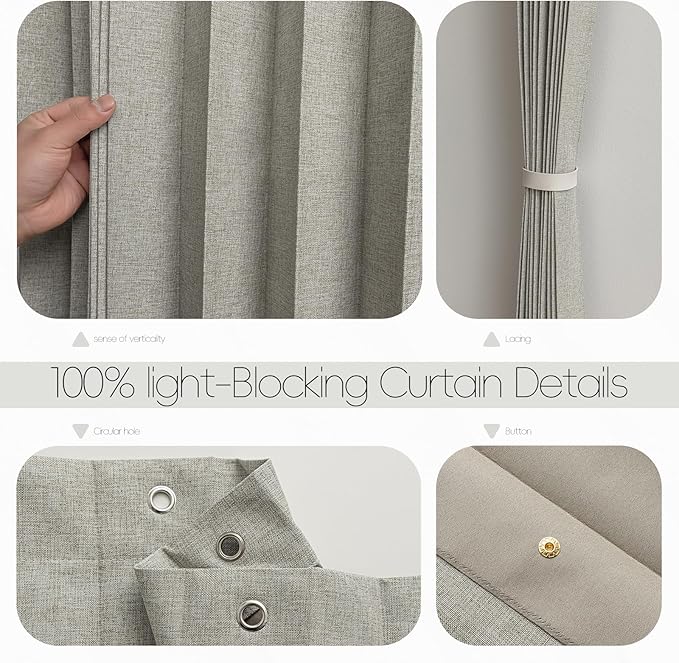 100% Blackout Fabric Folding Door Curtain with Magnetic Closure - Accordion Style for Sliding Doors, Closets,Wardrobe and Temporary Door Solutions Doorway Curtains（W42 x L78, Grey 1 Panel）