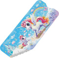 Upgrade Cartoon Baby Bath Mat Non Slip - 40"x16" Extra Long Bathtub Mat for Baby Eco Friendly Durable Bath Mat for Tub Non Slip Kids Tub Mat with Suction Cups, Machine Washable and No Fading, Unicorn