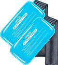 REVIX Large Ice Packs for Injuries Reusable, 2 Packs Hot & Cold Gel Ice Packs with PVC Cooling Design & Adjustable Strap, Flexible Therapy on Joints, Muscles, Shoulder, Back and Knee (12" x 6" Blue)
