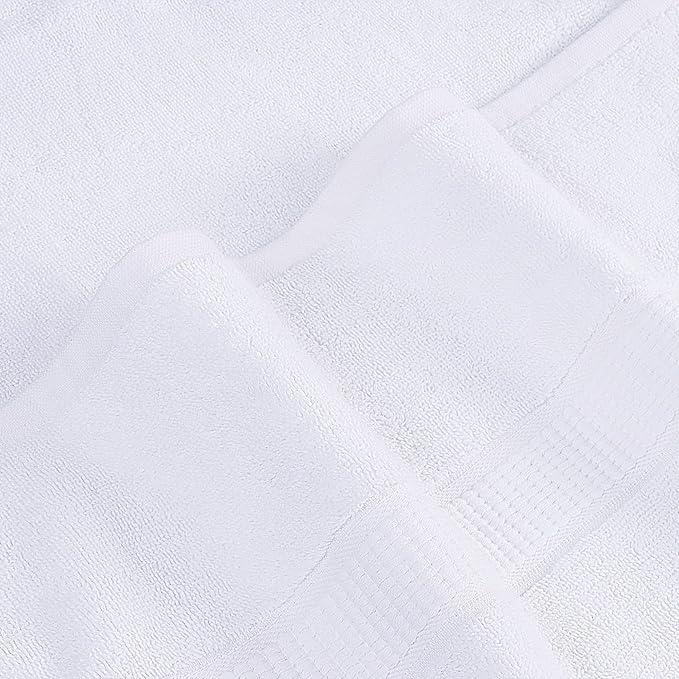 Utopia Towels Luxurious Jumbo Bath Sheet 2 Piece, 600 GSM, 35 by 70 Inches, 100% Ring Spun Cotton, Highly Absorbent and Quick Dry Extra Large Bath Towel, Super Soft Towel, White