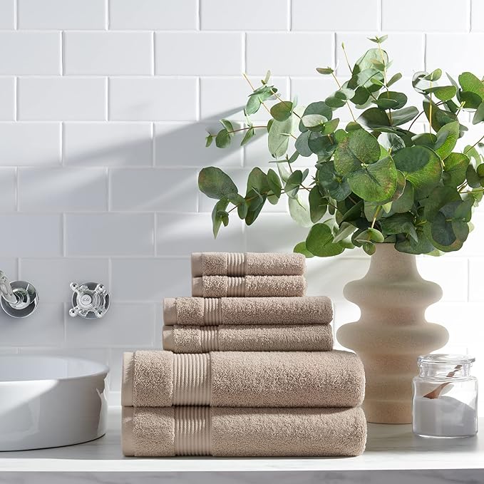 Arkwright Bath Washcloths 12 Pack - (Bulk Case of 60) Super Soft 100% Cotton, 600 GSM Quick Dry & Absorbent, Luxury Face & Body Wash Cloth Towels for Hotels, Spa, and Vacation Rental, Latte Beige