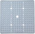ENKOSI Large Square Shower Mat – Non-Slip Shower Floor Mat for Bathroom Shower Stalls – Anti-Slip Square Bath Mat for Smooth Surfaces – 27 x27 Inch Coverage (Mint Green 27x27)