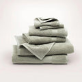 BOLL & BRANCH Plush Bath Towel Set - Sageleaf - 6 Piece - Includes 2 Bath Towels, 2 Hand Towels & 2 Washcloths - 100% Organic Cotton - Ultra Soft & Luxurious - Quick Absorbing