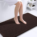 OLANLY Bathroom Rugs 44x24, Extra Soft Absorbent Chenille Bath Rugs, Rubber Backing Quick Dry, Machine Washable Bath Mats for Bathroom Floor, Tub and Shower, Home Decor Accessories, Brown