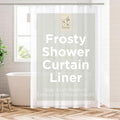 Stitch & Stone Shower Curtain Liner, Premium Medium Weight Durable Waterproof 6g PEVA for Bathroom with Weighted Magnets, Extra Long 72" x 96", Frosty 1 Pack