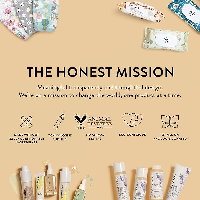 The Honest Company 2-in-1 Cleansing Shampoo Body Wash Gentle for Baby Naturally Derived Tear-free Hypoallergenic Sweet Almond Nourish 10 fl oz
