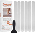 Original Anti Slip Shower Stickers, Safety Bathtub Strips Adhesive Decals with Premium Scraper for Bath Tub Shower Stairs Ladders Boats