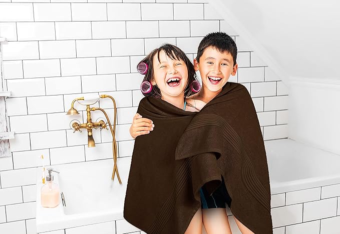 Utopia Towels Extra Large Bath Sheets 2 Pack, 35 by 70 Inches,100% Cotton Highly Absorbent & Quick Dry Bath Towel for Adults, Super Soft Towel, Brown