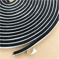 Window Weather Stripping Brush for Sliding Door Frame, Pile Self Adhesive Weather Strip Seal Strip Sealer Soundproofing (65ft x11/32 Backing x 3/16 Brush inch, Black)