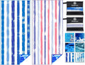 2 Pack Lightweight Thin Microfiber Beach Towel Sand Free Quick Dry Absorbent Compact Soft Pool Swim Travel Towels Extra Large Oversized Beach Accessories packable Essentials Stuff Gifts for Adult