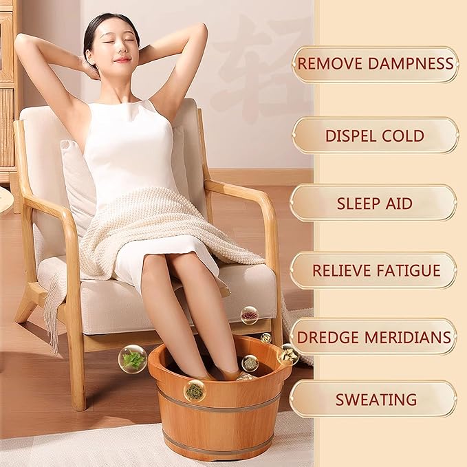 30 PCS Body Detox Foot Soak to Remove Toxins,Lymphatic Drainage Ginger Feet Soak,Mugwort Herbal Foot Detoxing Soak for Dry Cracked Feet Dispel Cold Remove Dampness 泡脚足浴包艾草叶