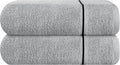 MyOwn Cotton 2 Pack Oversized Bath Towel Set 28x55 inches, Large Bath Towels, Ultra Absorbant Compact Quickdry & Lightweight Towel, Ideal for Gym Travel Camp Pool - Light Grey