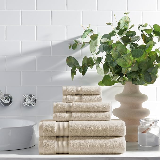 Arkwright Bath Washcloths 12 Pack - (Bulk Case of 60) Super Soft 100% Cotton, 600 GSM Quick Dry & Absorbent, Luxury Face & Body Wash Cloth Towels for Hotels, Spa, and Vacation Rental, Alabaster Ivory