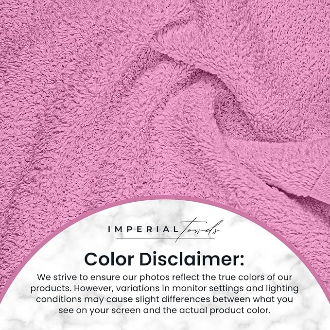 Hand Towels (Pack of 24) Pink Economy Towels Salon Towels - 100% Cotton Spa Towel– 16 x 27 Inches Highly Absorbable, Facial, Gym, Hair Face Towels Bulk