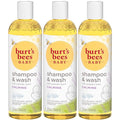 Burt's Bees Baby Shampoo and Body Wash with Lavender, Calming Tear Free Baby Soap, 98% Natural Origin, 12 Fl Oz (Pack of 3)