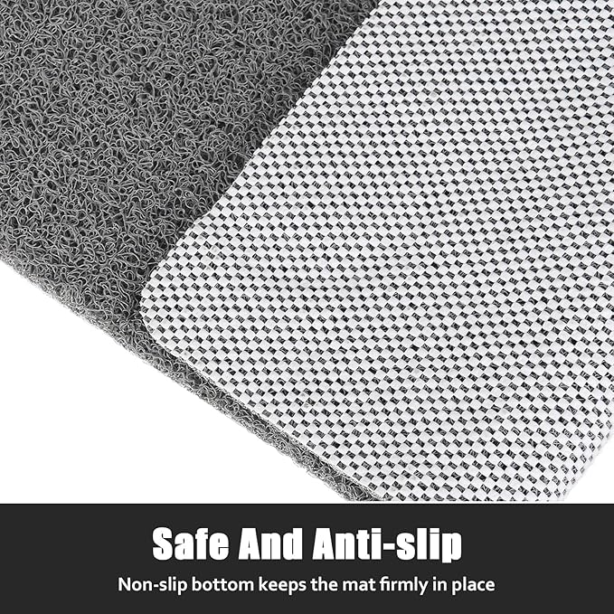 Square Shower Mat Non Slip: 24x24 Inch Shower Floor Mat with Drain Hole in Middle, Super Soft and Comfortable PVC Loofah Massage Bath Mat for Shower, Anti Slip Shower Stall Mat, Quick Drying