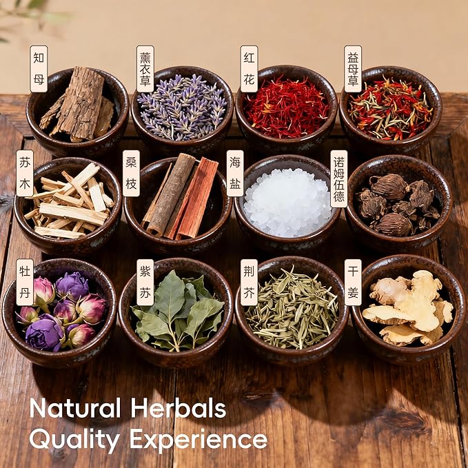 NOVAL Herbal Foot Bath Pedicure Spa Soak with English Instructions, Natural Ingredients, 30g*30 bags