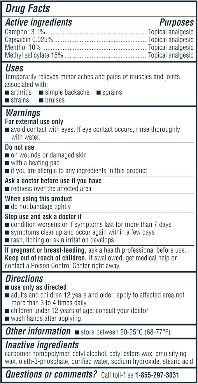 Advil Targeted Relief Pain Relieving Cream with Massage Applicator, Up to 8 Hours of Powerful Relief of Minor Arthritis Pain, Joint Pain, Lower Back Pain and Muscle Pain, 2.5 oz