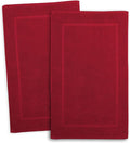 Hearth & Harbor Bath Mat Towels - 100% Ring Spun Cotton Luxury Towels - Ultra Soft & Highly Absorbent, Bathroom Towels, Floor Mat - Red