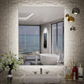 TETOTE 24 x 32 Inch LED Backlit Bathroom Vanity Mirror,Anti-Fog,Dimmable,CRI90+,Touch Button,Water Proof,Horizontal/Vertical Wall Mounted with Light